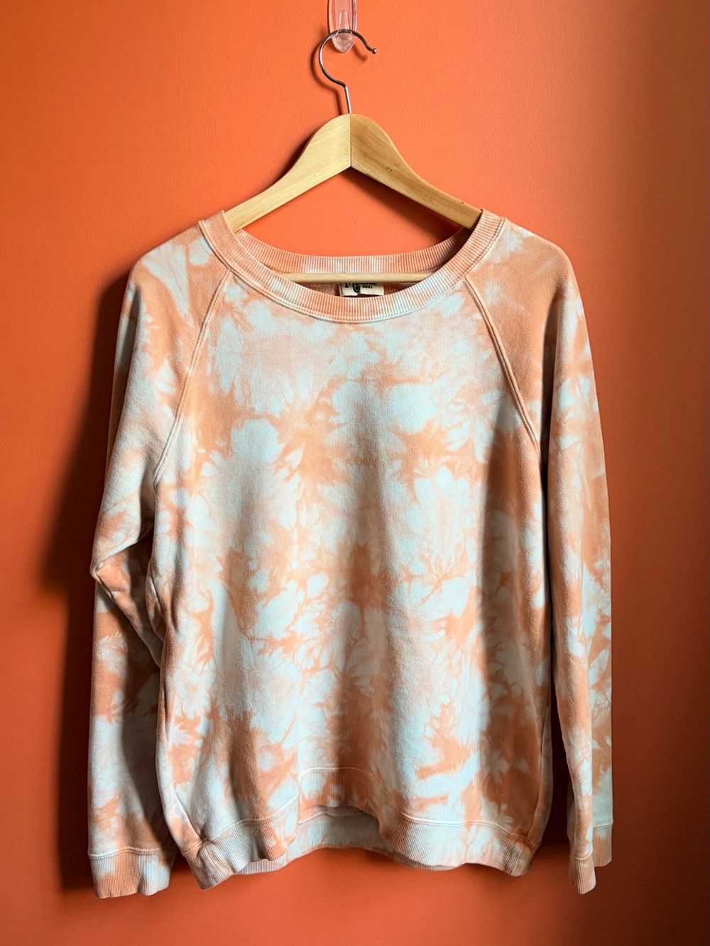Boho Hippie Tie-Dye “Simon” Pullover Crewneck 100% Cotton Sweatshirt Size S
